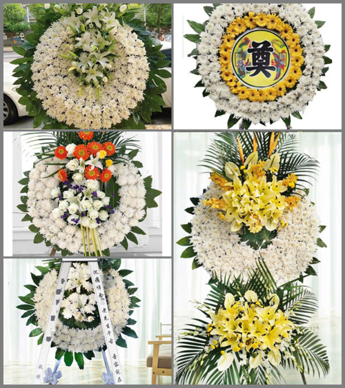 湖北孝感市安陆市棠棣镇黎龙村花圈速递